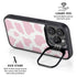 Pink Cow Print iPhone 15 Pro Kickstand Case
